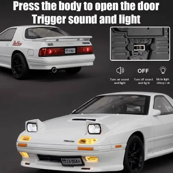 MAZDA RX7 1:24 DIECAST WHITE