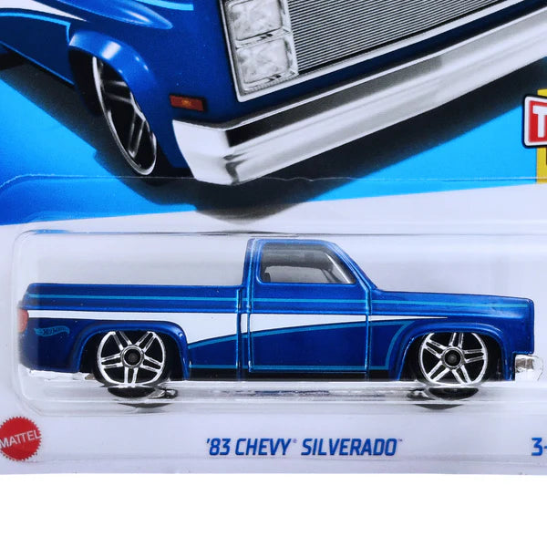 83 Chevy Silverado HOT WHEELS INTERNATIONAL CARD