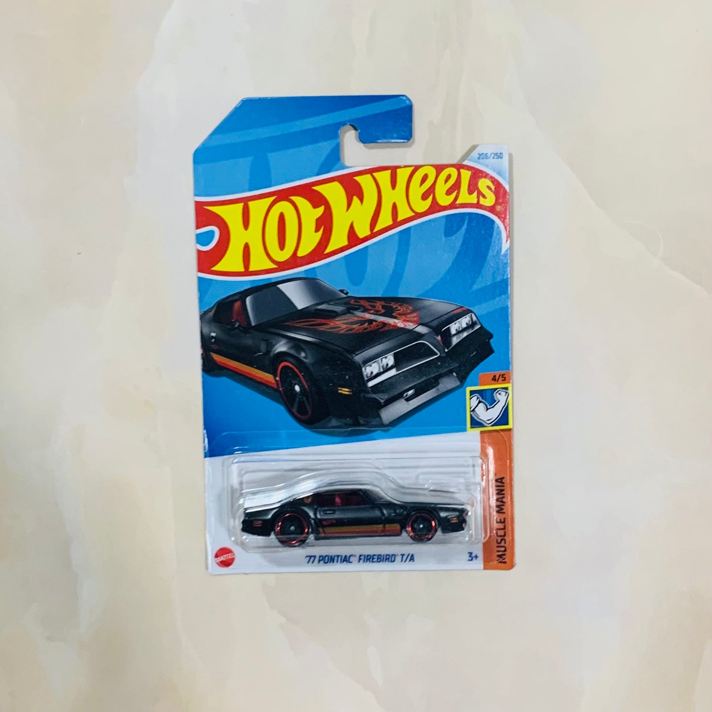 77 Pontiac Firebird T/A Hot wheels international card