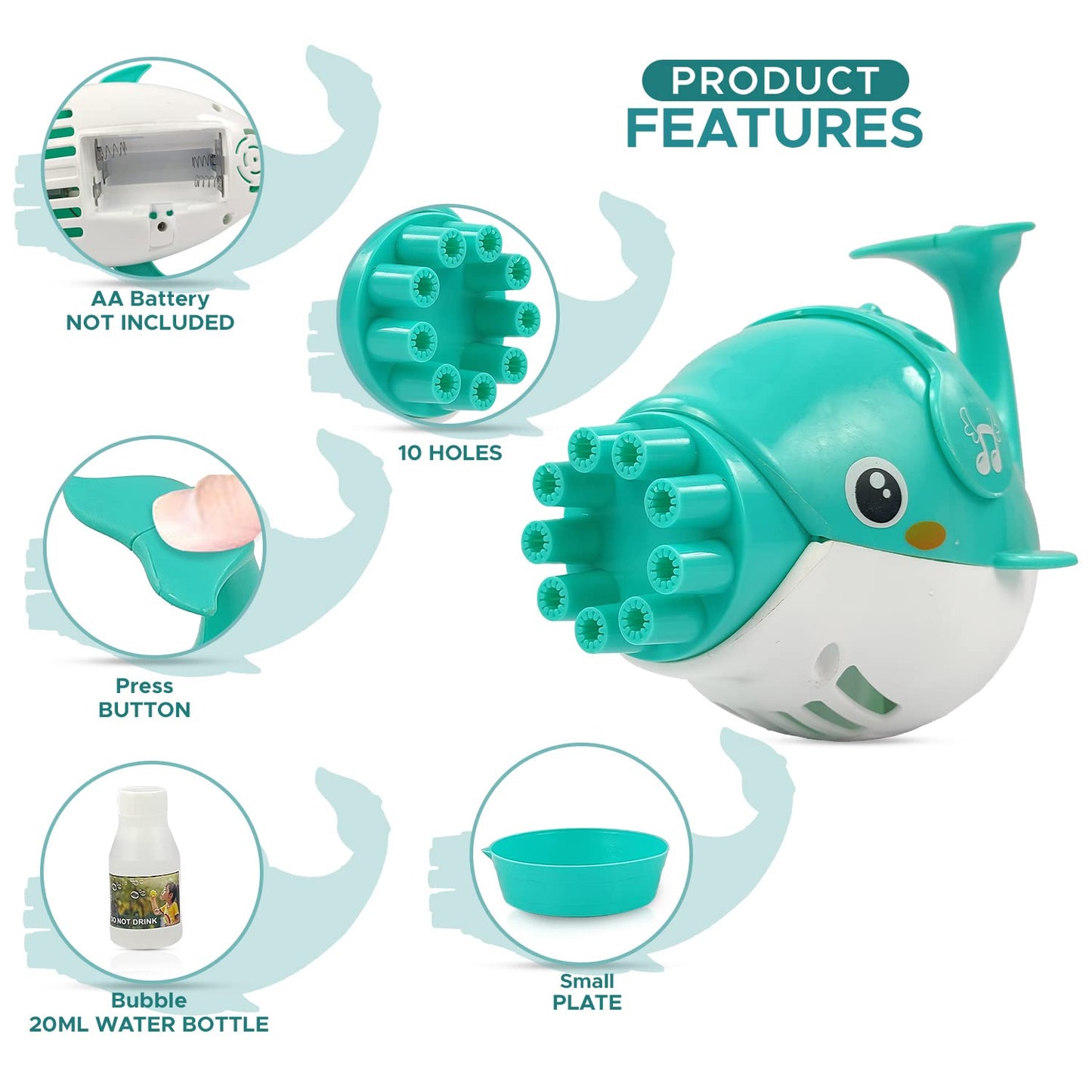 Dolphin Bubble Gun Blower