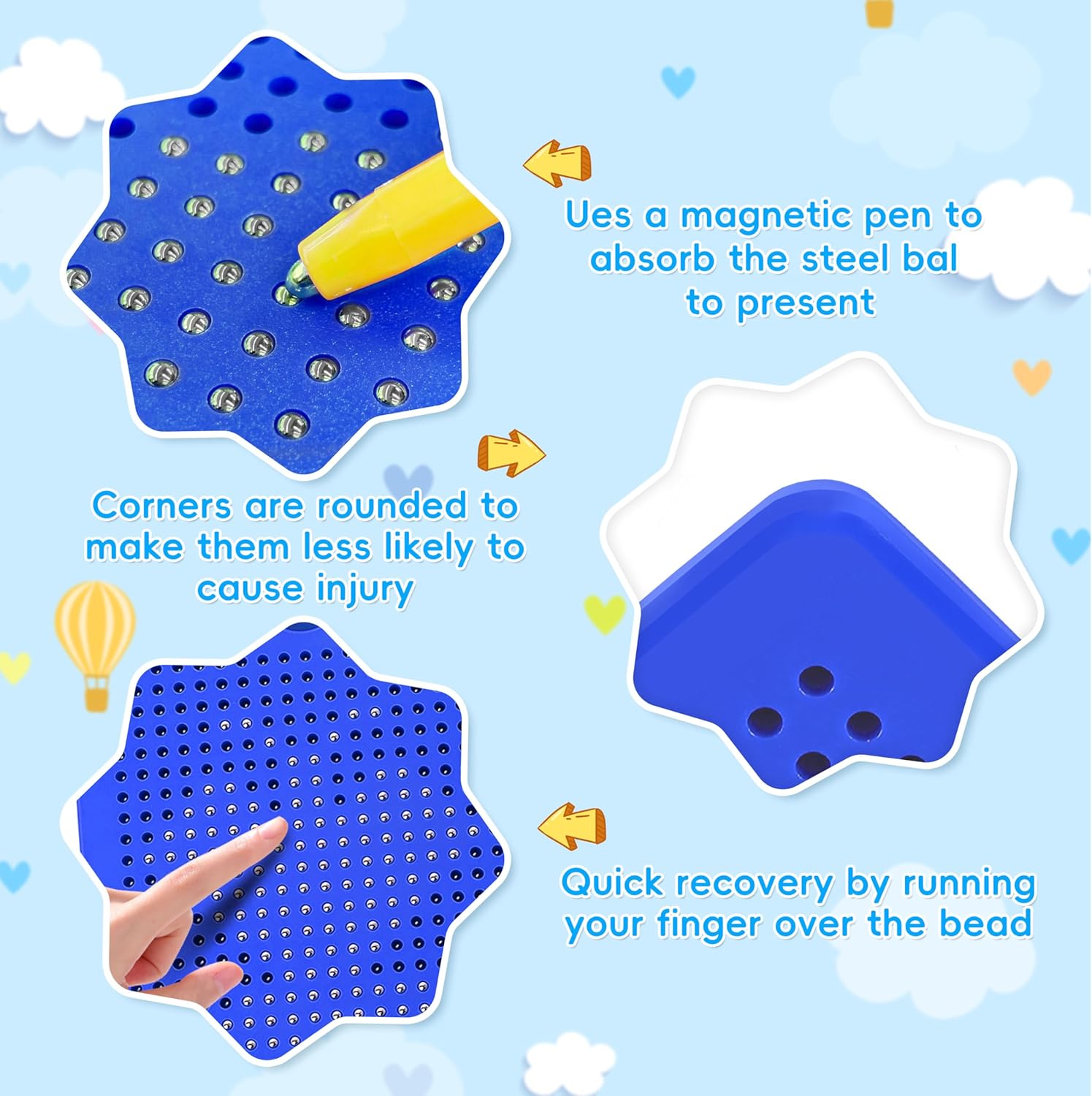 mini magpad magnetic drawing board kids doodle pad with stylus