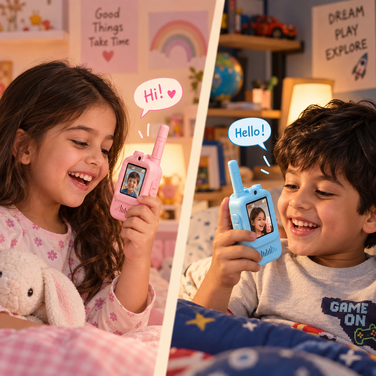 Kids Smart Walkie Talkies with Video Calling